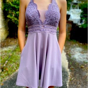 Lavender size 0 short dress
